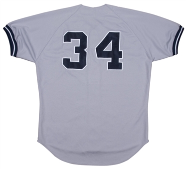 1998 Mel Stottlemyre Game Used New York Yankees World Series Champs Season Road Jersey (Steiner)
